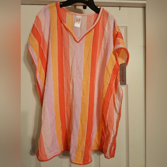 Cat & Jack Tops - NWT Cat and Jack Coral Top Size M(8)